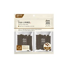무마진 THE건강한스틱 육포 소간과야채 닭고기홍삼 연어황태 400g 강아지간식, 1개, 소간과야채 400g