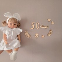 신생아우드토퍼 셀프 본아트 뉴본 촬영 아기 신생아 50일 촬영소품 사진 200일 300일