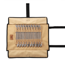 CampingMoon 쇠말뚝 텐트핀가방 캠핑문 롤형 텐트고정핀 가방 케이스 텐트 보수 모래용 지주핀 팩 보관함[텐트핀 별도] 텐트펙가방