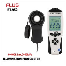 FLUS 디지털 라이트 럭스미터 전문 럭스 미니 일루미노미터 광도계 럭스/FC 테스터 라이트 미터, CHINA, ET-952