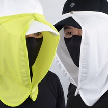 국산 쿨링 페이스 선가드 모자 부착형 작업 등산 목 얼굴햇빛가리개 자외선차단 목가리개