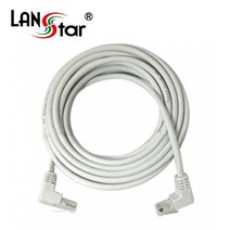 LANstar CAT.5E UTP 꺽임 랜케이블 2m/LS-5UTPAD-2M/양쪽 기억자 꺽임 랜선/벽설치용/좁은공간에 설치용이/양쪽 90도 꺽임형/인터넷케이블/랜선/다이렉트/8P