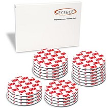 ECENCE 연기 감지기 자석 홀더 20개 조각 연기 감지기용 접착식 자석 홀더 Ø 70mm 모든 화재 감지기 및 연기 경보 장치에 드릴링 및 나사 없이 빠르고 안전하게 설치 -15949, 20x 자기 부착