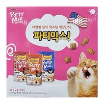 프리스키 파티믹스버라이어티 반려묘간식 60gx12개입, 1박스