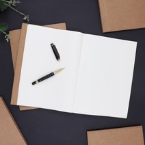 하늬통상 크라프트지 캘리그라피 무지노트 드로잉북, 1권, B5화이트126매