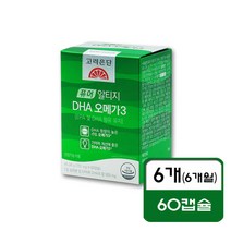 고려은단 오메가3 퓨어 알티지 DHA 오메가 3 751mg 60정 X 6박스 HD, 없음, 6개월분(6박스)