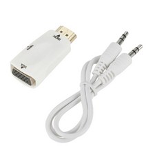 비디오테이프 변환 비디오 테이프 USB 플레이어 동영상 파일 yigetohde 1080p hdmi-compatible to vga 어댑터 핫 디지털 케이블 남성-여성 오디오 기, 하얀