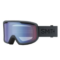 Smith Frontier 스노우 고글 - 차콜 | 블루 센서 미러162004, Blue Sensor Mirror, Slate, Slate