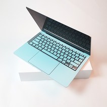 D 맥북 Pro 15형 A1990 19년 컬러 디자인 노트북스킨 외부 보호 필름, 상판_프린스 블루