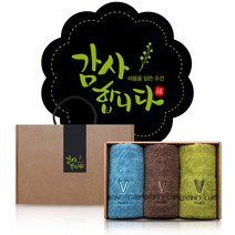 발렌티노크리스티 170g x 3p 수건선물세트 어버이날 돌 칠순 팔순 회사 교회 개업 행사 근로자의날 답례품, A세트 / 문구 : 감사합니다