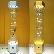 아크릴 피규어장 선반 디스플레이 쇼케이스 진열장, 1.3미터 + 빨간색