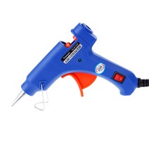20w 핫멜트 글루 건 7mm 접착제 스틱 diy 글루 건 미니 산업용 총 열 온도 열 전기 수리 도구, 파란색 글루건, L