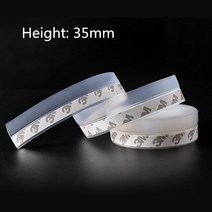Weatherstrip 도어 방진 실리콘 스트립 창 씰 자체 접착 드래프트, 투명한, 5미터