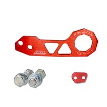 알루미늄 합금 Rhombic Towbar 자동차 앞 트레일러 후크 견인 도구 JDM 범용 자동차 액세서리 AK-8108, 빨간색