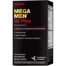 GNC 메가맨 50 플러스 종합비타민 태블릿 120정 x 2