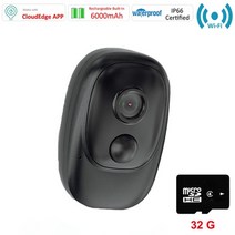 태양광CCTV 무선태양광cctv 무선cctv Wifi태양광 배터리cctv 태양광무선카메라 cloudedge 1080p ip66 야외 6000mah 충전식 배터리 태양 카메라, 카메라 32g