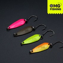 오마이갓피싱 KO 스푼 1.8g 6가지컬러 송어스푼 낚시 마이크로스푼 UV발광, KOS18 - 2
