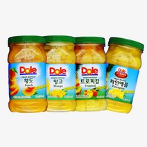 Dole 간편과일 후룻바틀 디저트 4종 666g, 1box, 황도바틀 2입 + 파인애플바틀 2입