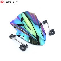 조절식 윈드 스크린 바람막이 야마하 MT03 MT25 FZ07 FZ1 FZ8 YZF R6 SR400 용 스즈키 산적 1250S SV650, 05 Iridium