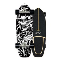 GEELE 30인치 입문용 카버보드 랜드서핑 서프스케이트보드 트럭 CX4 C7 워터본, 26