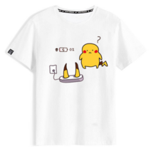 여성의류 여름 순면 라운드넥 반팔 캐릭터 큐티 충전 크리에이티브 프린트 캐주얼 홈웨어