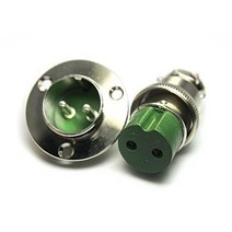 항공잭 25MM 날개타입 K-25-2핀 플러그 국내생산 원형커넥터 써큘러커넥터, 02_판넬