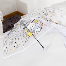 굿도우 포차코 3단 접이식 투명우산