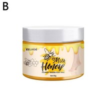 순대 소세지 충전기 50g 밀크 허니 왁스 풋 마스크 각질 제거 균열 방지 크림 건조 거칠기 감소 리페어, [01] 50g