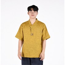 리예 남자 여름 마원단 브이넥 티 개량 생활한복 절복 법복 승복 수련복 해들누리 생활한복(개량한복)