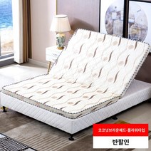 아이리스 접이식 코코넛팜 매트리스 브라운 매트리스 1.2m 1.5m 경제적인 성인용 더블팜시몬스, 5. 2때-무늬- 135cm