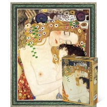 퍼즐피플 명화 직소퍼즐, 엄마와아기 1000P 액자포함(엔틱그린), 1000p