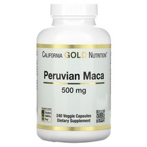 캘리포니아골드뉴트리션 페루산 마카 500mg 240베지캡슐, 240정