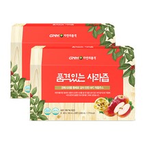 GNM자연의품격 물 넣지 않은 100% NFC 착즙 경북 사과즙, 60포, 100ml