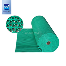 A타입 미끄럼방지매트 맘보매트 웨이브매트 롤고무매트 1.2Mx6M 두께 5mm, 03_녹색(5mm)