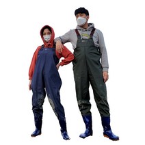 에스몰 가슴장화 해루질장화 갯벌체험 주말농장, 카키, 235