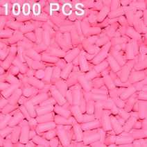 귀마개1000 개 귀마개 도매 수면 소음 감소 음악 차단 방음 스폰지 모험 시간 귀 플러그, 02 pink earplugs