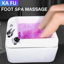 버블 족욕기 각탕기 뷰티 살롱용 발 목욕 세면대 아크릴 마사지 서핑 조명 물 테라피 페디큐어 볼 스파 기계, 4.EU 플러그 - 110 볼트