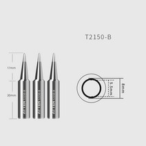 2pcs ATTEN 원래 정통 팁 ST-2150 납땜 인두, 07 2pcs T2150--4.6D Tip
