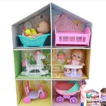 라이프랩 인형의집 소품 인형집 돌하우스 인형침대 베링구어 인형집 미니인형집 여자아이선물 생일선물