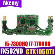 FX502VD GTX1050TI GPU i5-7300HQ i7-7700HQ CPU 8GB RAM 노트북 ASUS FX502V FX502VD FX502VE FX502VM 메인, GTX1050-2G i7-7700H