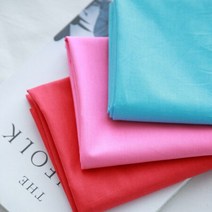 완전유연한 30수면 평직원단 무지 비비디 3컬러, 핑크