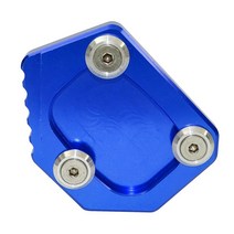 오토바이 킥 스탠드 발 사이드 확장 패드 플레이트 혼다 NM-4 CB250F CBR300R 2014 2016 2018, 02 Blue