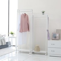 국내생산 FLEX 스탠드 선반 행거, L, 아카시아, 단품