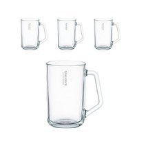 글라스락 내열 강화유리 이지그립 머그컵 480ml, 투명, 18개