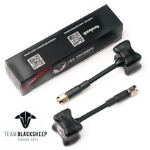 TBS TRIUMPH 팀 검은 양 BlackSheep 58G 안테나 RP SMA 클로버 3 블레이드 송신기 버섯 FPV RC Quadcopter, 03 short SMA 1pcs