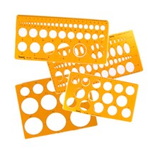 템플릿 템플레이트 산키스 딜리 일리 정공 사각 원형 소형 사각 모양 종합형판 디자인 제도, NO.1061