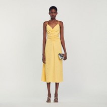 산드로 새틴 원피스