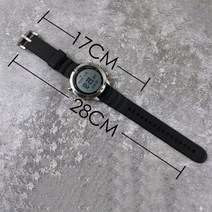 노스엣지 스쿠버다이빙 컴퓨터 시계 해발 방수 100m, 아쿠아 화이트 스크린 28cm 블랙