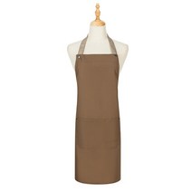 자수 턱받이 신생아 아기 스카프빕 커스텀 앞치마 홀터넥 캔버스 서포트 열전달 OEM 로고 주방 레스토랑 카페 작업복 심플 스타일 커스터마이징