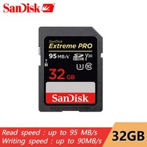 SanDisk Extreme PRO SD 카드 32GB 64GB 128GB 256GB 메모리 카드 Canon Nikon SLR 카메라 용 170 메가바이트/초 4K 비디오 촬영, 04 32GB